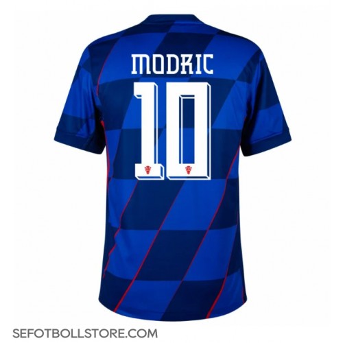 Kroatien Luka Modric #10 Replika Bortatröja EM 2024 Kortärmad